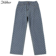 Load image into Gallery viewer, NIBBER Women Knitted Plaid Hollow Out Pants