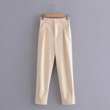 Load image into Gallery viewer, Women High Waist Black Faux Leather Pants