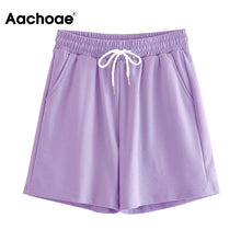 Load image into Gallery viewer, AACHOAE Women Casual Loose Sports Shorts