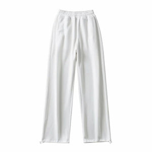 WIXRA Women Straight Elastic Waist Letter Print Sweatpants