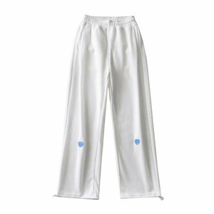 WIXRA Women Straight Elastic Waist Letter Print Sweatpants