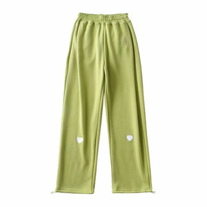 WIXRA Women Straight Elastic Waist Letter Print Sweatpants