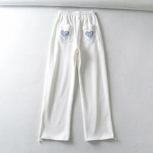 Load image into Gallery viewer, WIXRA Women Straight Elastic Waist Letter Print Sweatpants