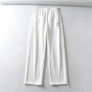 WIXRA Women Straight Elastic Waist Letter Print Sweatpants