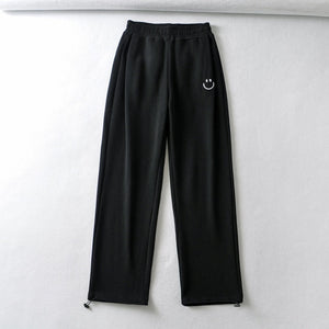 WIXRA Women Straight Elastic Waist Letter Print Sweatpants