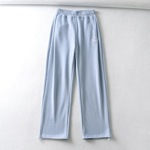 WIXRA Women Straight Elastic Waist Letter Print Sweatpants