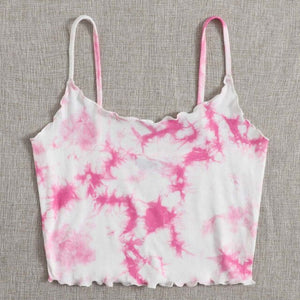 Women Kawaii Printing Sleevesless Crop Top