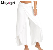 Load image into Gallery viewer, MUYOGRT Women Elastic Wide Leg Pants