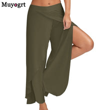 Load image into Gallery viewer, MUYOGRT Women Elastic Wide Leg Pants
