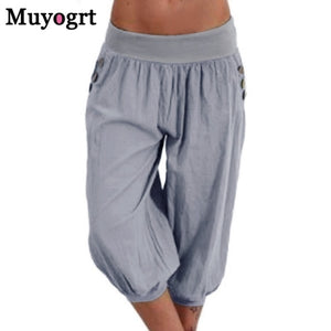 MUYOGRT Women Elastic Wide Leg Pants