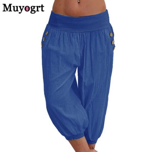 MUYOGRT Women Elastic Wide Leg Pants