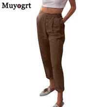 Load image into Gallery viewer, MUYOGRT Women Elastic Wide Leg Pants
