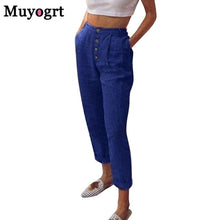 Load image into Gallery viewer, MUYOGRT Women Elastic Wide Leg Pants