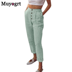 MUYOGRT Women Elastic Wide Leg Pants