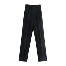 Load image into Gallery viewer, TRAF Women Vintage High Waist Zipper Trousers