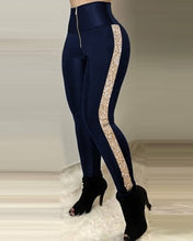 Load image into Gallery viewer, NOMISSMORE Women Side Strip Elastic High Waist Pants