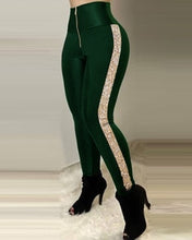 Load image into Gallery viewer, NOMISSMORE Women Side Strip Elastic High Waist Pants