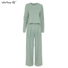 Load image into Gallery viewer, MNEALWAYS18 Women Classic Wide Leg Pants