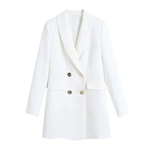 Load image into Gallery viewer, TRAF Women Double-Breasted Blazer Coat