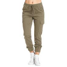 Load image into Gallery viewer, HIRIGIN Women Solid Multicolor Stretch Casual Pants
