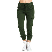 Load image into Gallery viewer, HIRIGIN Women Solid Multicolor Stretch Casual Pants