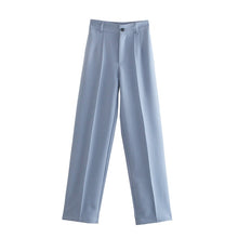 Load image into Gallery viewer, TRAF Women Vintage High Waist Zipper Trousers