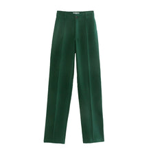 Load image into Gallery viewer, TRAF Women Vintage High Waist Zipper Trousers