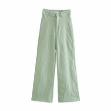 Load image into Gallery viewer, WIXRA Women Wide Leg Denim Flare Pants