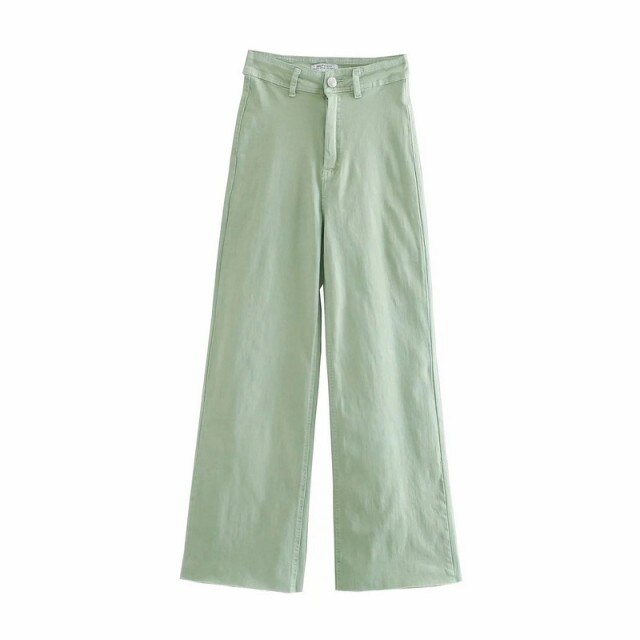 WIXRA Women Wide Leg Denim Flare Pants