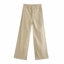 Load image into Gallery viewer, WIXRA Women Wide Leg Denim Flare Pants