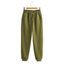 Load image into Gallery viewer, WIXRA Women Casual High Elastic Waist Fleece Sweatpants