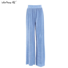 Load image into Gallery viewer, MNEALWAYS18 Women Pleated Wide Leg Pants And Top