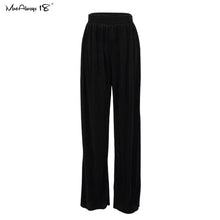 Load image into Gallery viewer, MNEALWAYS18 Women Pleated Wide Leg Pants And Top