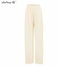 Load image into Gallery viewer, MNEALWAYS18 Women Pleated Wide Leg Pants And Top