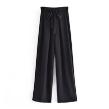 Load image into Gallery viewer, AACHOAE Women Wide Leg High Waist Bow Tie Pants