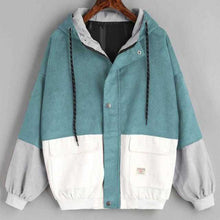 Load image into Gallery viewer, YOCALOR Women Corduroy Patchwork Oversize Jacket