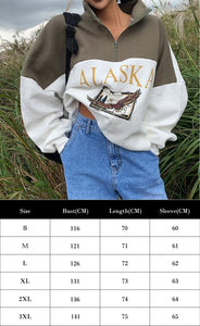 LUNOAKVO Women Laguna Beach Letter Embroidery Sweatshirt