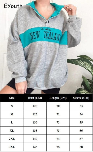 LUNOAKVO Women Laguna Beach Letter Embroidery Sweatshirt