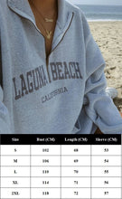 Load image into Gallery viewer, LUNOAKVO Women Laguna Beach Letter Embroidery Sweatshirt