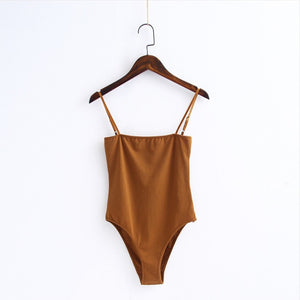HIRIGIN Women Sleeveless Sling Basic Classic Crop Top