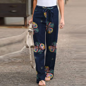 ZANZEA Women Vintage Printed Pants