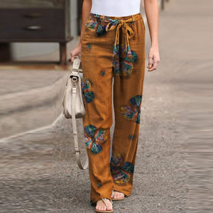 ZANZEA Women Vintage Printed Pants