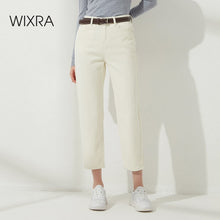 Load image into Gallery viewer, WIXRA Women Casual High Waist Loose Denim Pants