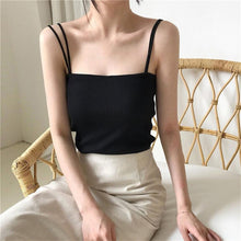 Load image into Gallery viewer, Women Sling Sleeveless Crop Top
