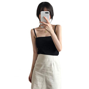 Women Sling Sleeveless Crop Top