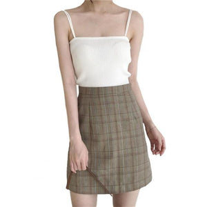 Women Sling Sleeveless Crop Top
