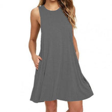 Load image into Gallery viewer, Women Sleeveless Round Neck Oversized Dress