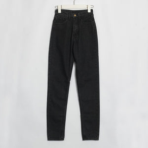 WIXRA Women Vintage High Waist Denim Jeans