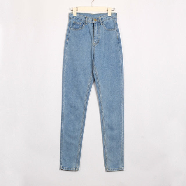 WIXRA Women Vintage High Waist Denim Jeans