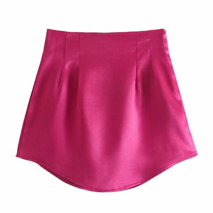 AACHOAE Women High Waist Mini Skirt